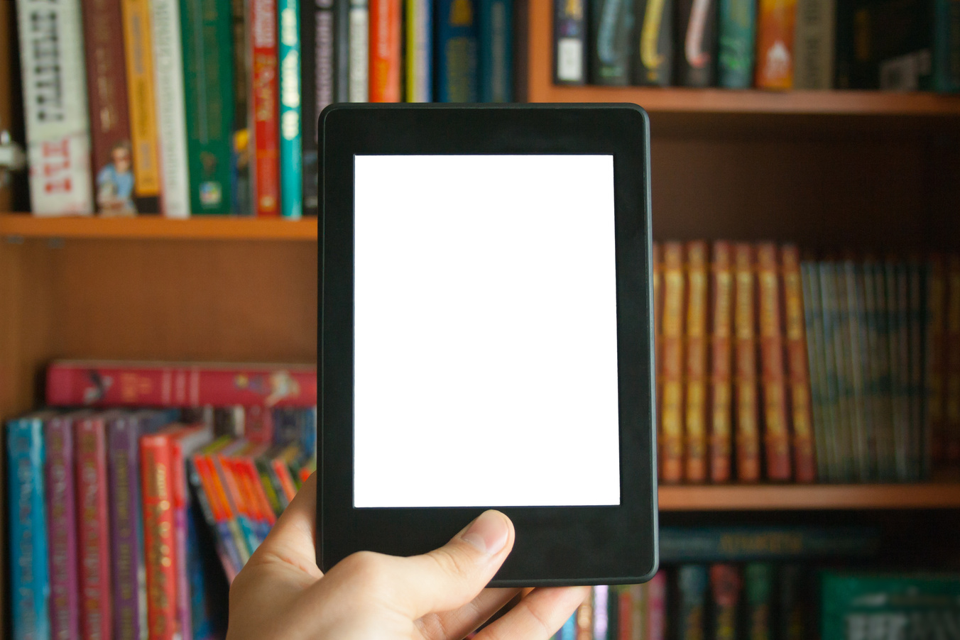 E-book in hand mockup